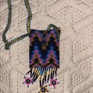 Gorgeous beaded amulet/medicine bag